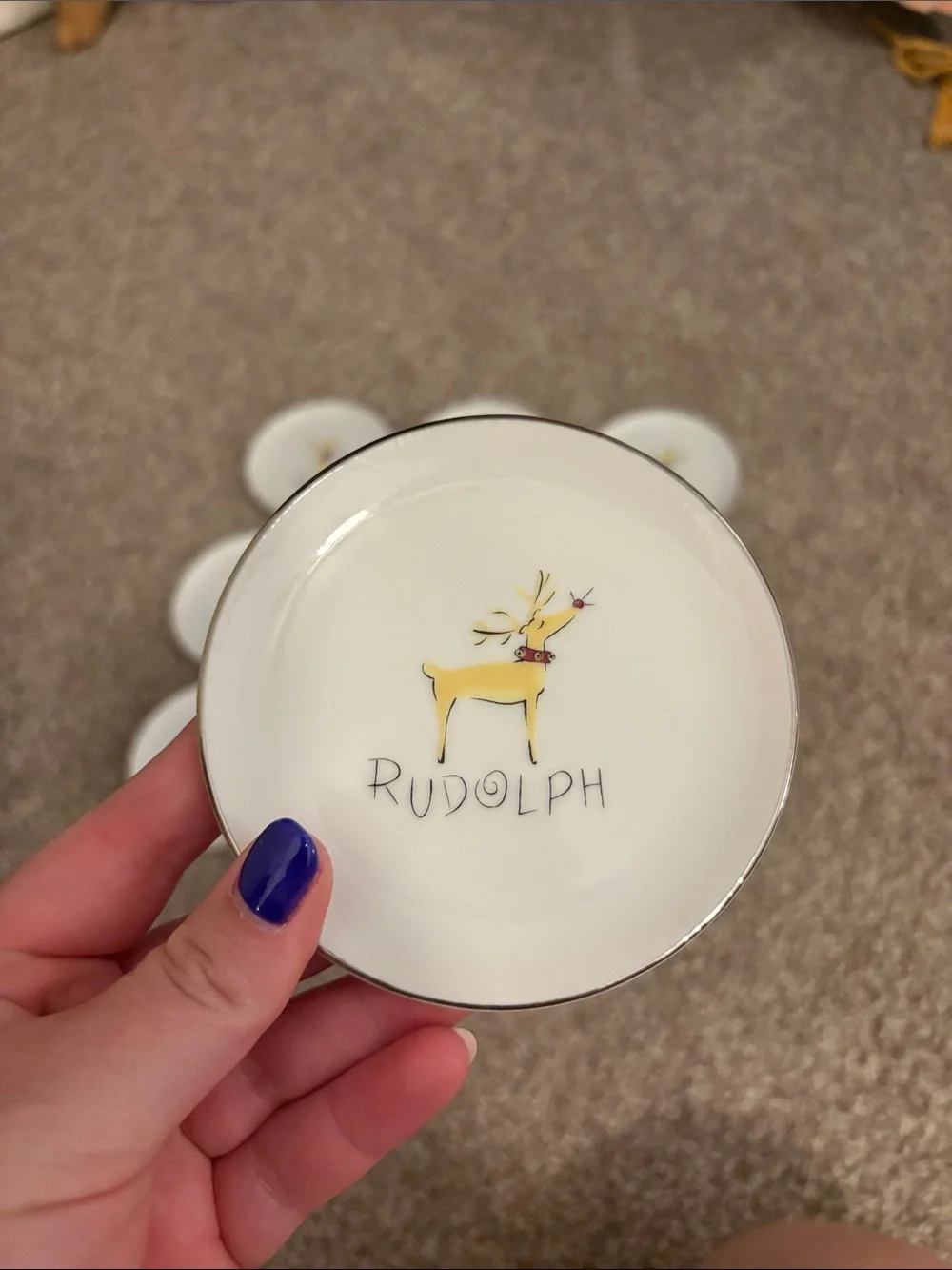 Pottery Barn - Set of 9 Reindeer coasters
